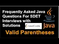 Valid Parentheses LeetCode 20 Stack Data Structure Balanced Parentheses TechiePraveen