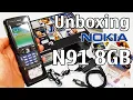 Nokia N91 8GB Black Unboxing 4K with all original accessories RM-43 review