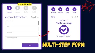 Multi-Step Form with Progress Bar Real Portfolio Project