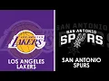 Lagu Los Angeles Lakers vs San Antonio Spurs NBA Live Scoreboard