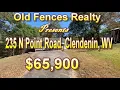 Just Reduced 235 N Point Road Clendenin WV 1 0 - Acre Lot 65 900 00