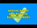 Apache Proxy and Rewrite Rule for Proxy