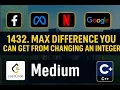 Leetcode 1432 Max Difference You Can Get From Changing an Integer Medium Daily DSA 15-06-2025