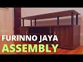 Furinno JAYA Large Entertainment Stand for TV up to 55 Assembly Lansing TV Stand for TVs up to 55