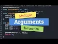 Passing multiple Arguments to Function