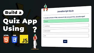 Quiz App Using JavaScript Build Quiz App using HTML CSS Javascript