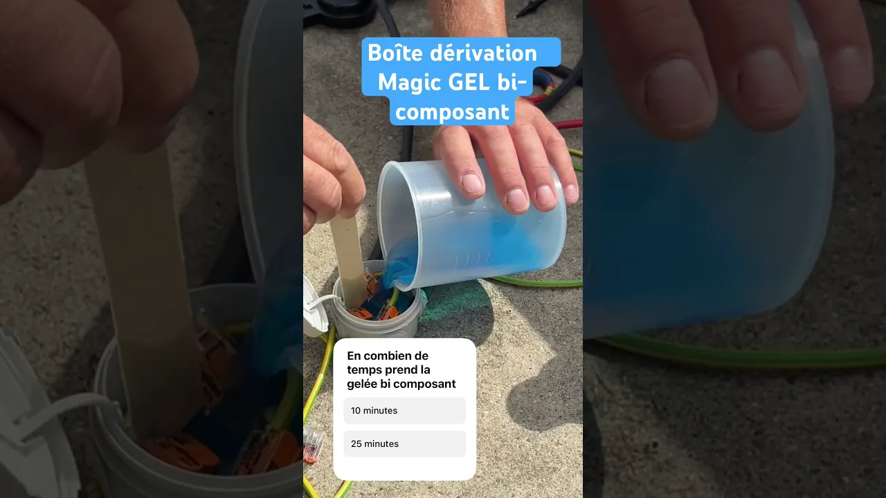 Boîte de dérivation protégée contre l’humidité avec un Magic Gel
