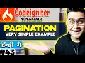 CodeIgniter Mini Project Tutorial in Hindi Pagination Very Simple Example