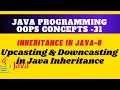 Upcasting and Downcasting in java inheritance More examples on Java Inheritance concept OOPS