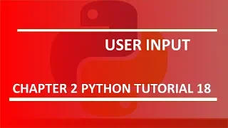 User Input Python tutorial 18