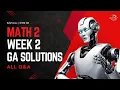Math 2 Week 2 Graded Assignment IITM BS Degree GA Solutions