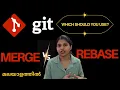 Git Merge vs Rebase - Finally Explained Simply Which Should You Use in Malayalam