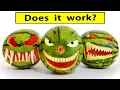 Halloween Pumpkins with Watermelons