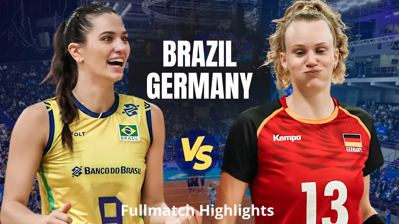 Brazil vs Germany | Women's Volleyball Highlights | Intense Match