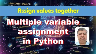 Multiple variable assignment in python understand unpacking