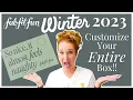 FabFitFun Winter 2023 Customize Your Whole Box All 6 Customization Spoilers Shown
