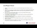 24 JAVA WRAPPER CLASSES