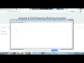 Angular child routing working example