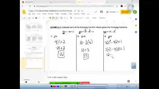 M1 Function Notation