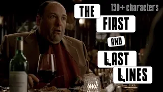 The First and Last Lines Spoken by The Sopranos Characters 130 characters pt 1 2 complete
