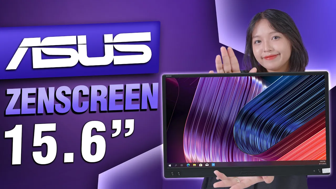 Outline Video ASUS ZENSCREEN 15.6" - Màn DI ĐỘNG cực NHẸ GIÁ ÊM | Thế Giới Laptop