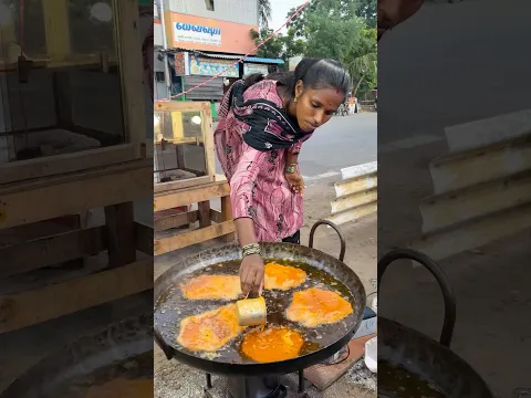 Unique Way Of Making Burmese Prawn Vada#shorts