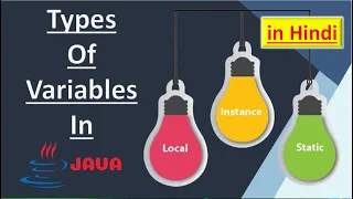 Types Of Variables local instance static In Java In Hindi Pradeep Nailwal
