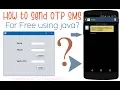 How to Generate and Send OTP SMS for Free Using Java With Source Code