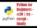 Python for Beginners - try