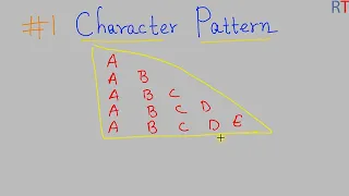 Character Pattern in Java Right Triangular Alphabet Pattern
