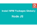 Node JS NPM Module Global Install on Windows