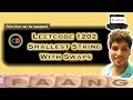 Smallest String With Swaps Leetcode 1202 Union Find Application Live coding session