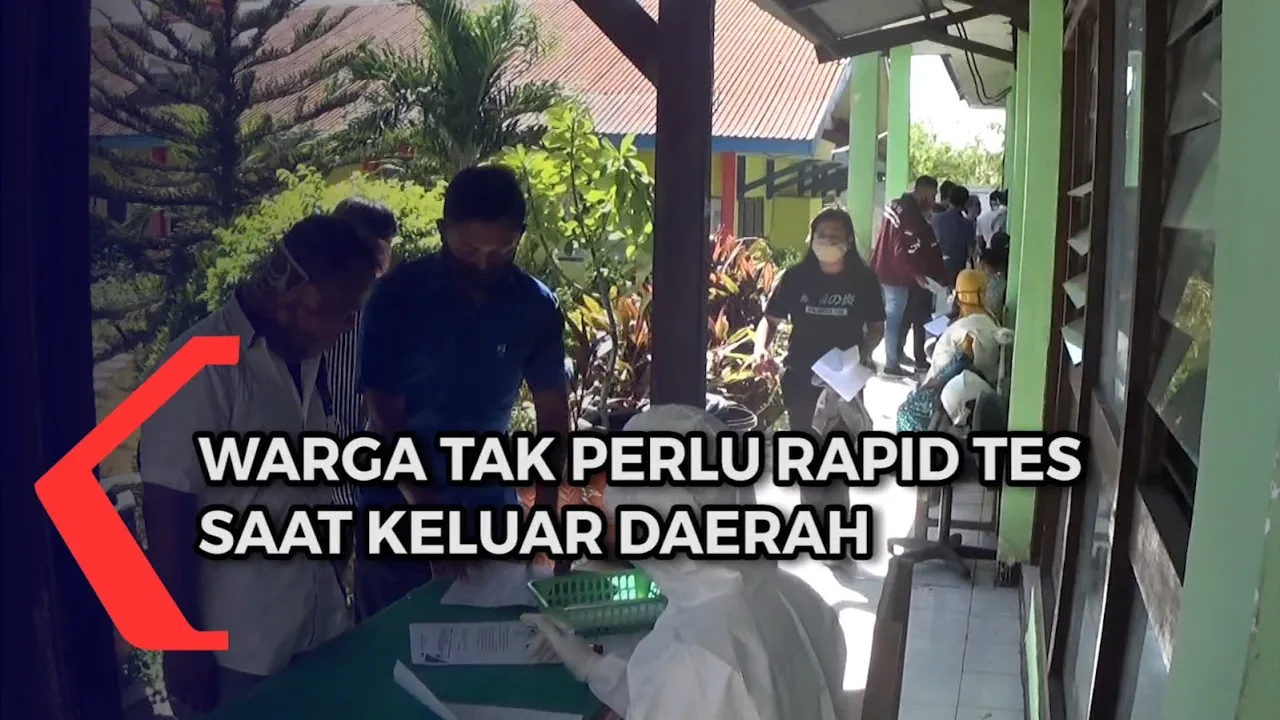 RAPID TEST ANTIGEN DI TERMINAL 2 BANDARA SOEKARNO HATTA. 