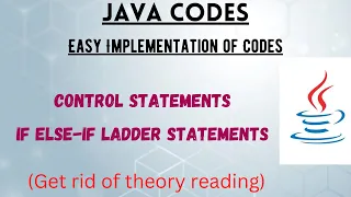If Else-if Ladder Statements Java Program