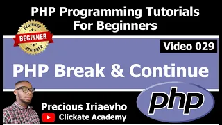 029 - PHP Break Continue PHP Tutorial for Beginners Full Course