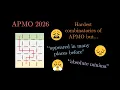 APMO 2026 Problem 5 - Is this the hardest combinatorics