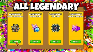 10 Upgrade Monkeys vs 1 ONLY legendary Monkey BTD 6 Upgrade Mod