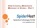 How to Install Wordpress Manually in Cpanel - Part 1