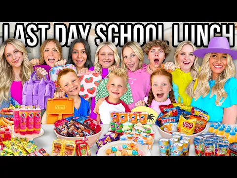 Download MP3 LAST DAY OF SCHOOL LUNCH with 10 KiDS!!! *Her FiNAL Lunch! 😢