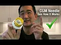 How A Glucose Monitor CGM Needle Works Up Close Demonstration Only Here