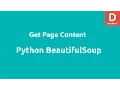 Python Beautifulsoup Get Page Content