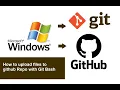 How to upload project or files to Github Repo with Git Bash step by step Complete Tutorial