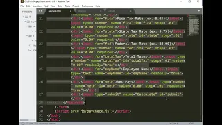 Paycheck Calculator in JavaScript