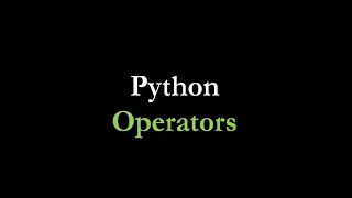 12 Python Operators Assignment Arithmetic Logical Identity Membership In Tamil 2020
