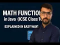 Math Functions in Java ICSE Class 10 BlueJ Board Special 2025 Explained in Easy Way