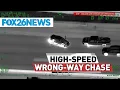 Driver leads CHP police through high-speed wrong-way chase