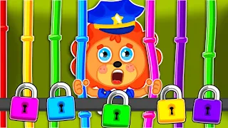 Lion Family | is helped out of the trap | Cartoon for Kids