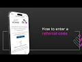 How to enter a referral code when signing up with Discovery Bank