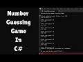 C Number Guessing Game Simple Console App Project for Beginners
