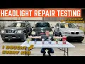 I Bought EVERY Headlight Restoration Kit At O Reillys And Tested Them